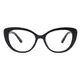 Oval Blue Eyeglasses