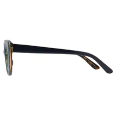 Oval Blue Eyeglasses