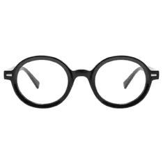 Round Black Eyeglasses