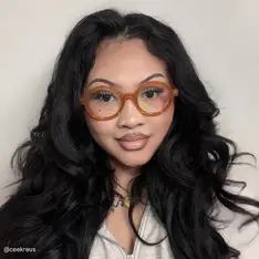 Round Orange Eyeglasses