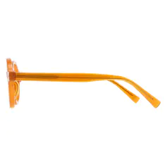Round Orange Eyeglasses