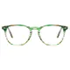 Oval Green Eyeglasses