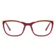 Rectangle Gold/Wine Eyeglasses