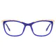 Rectangle Gold/Blue Eyeglasses