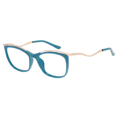 Rectangle Green Eyeglasses