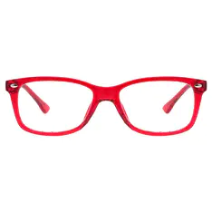 Rectangle Red Eyeglasses