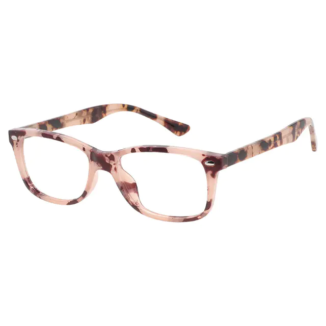 Rectangle Pink/Tortoiseshell Eyeglasses