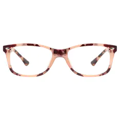 Rectangle Pink/Tortoiseshell Eyeglasses