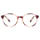 Oval Pink Tortoiseshell Eyeglasses