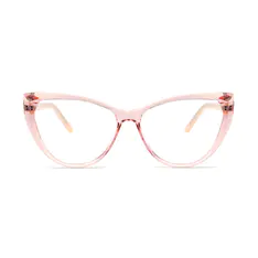 Cat-eye Transparent Pink Eyeglasses