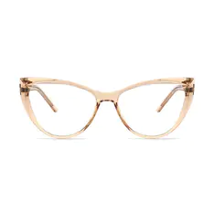 Cat-eye Transparent Amber Eyeglasses