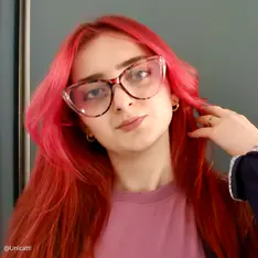 Cat-eye Pink Eyeglasses