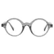 Round Transparent Gray Eyeglasses