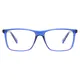 Rectangle Blue Eyeglasses