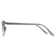 Square Transparent Gray Eyeglasses
