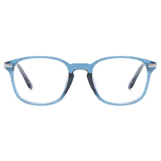 Square Transparent Blue Eyeglasses
