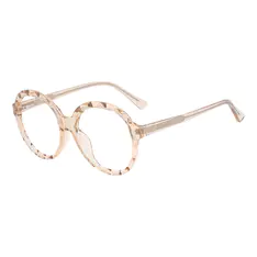 Round Transparent Amber Eyeglasses