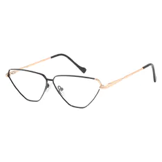 Cat-eye Black Gold Eyeglasses