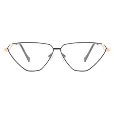 Cat-eye Black Gold Eyeglasses
