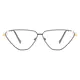 Cat-eye Black Gold Eyeglasses