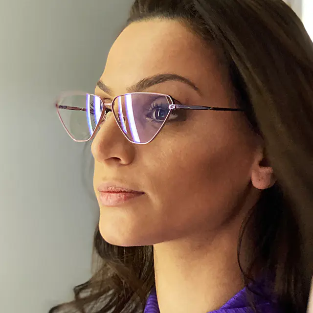 Cat-eye Rose Gold Eyeglasses