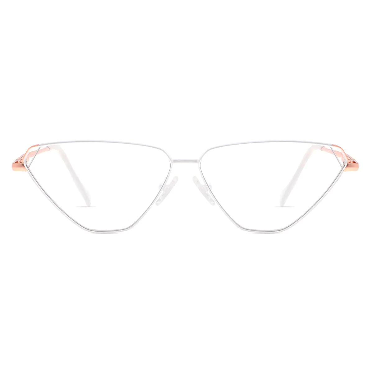 Cat-eye White Eyeglasses