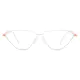 Cat-eye White Eyeglasses