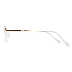 Cat-eye White Eyeglasses