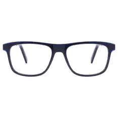 Rectangle Blue Eyeglasses