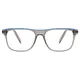 Rectangle Transparent Gray Eyeglasses