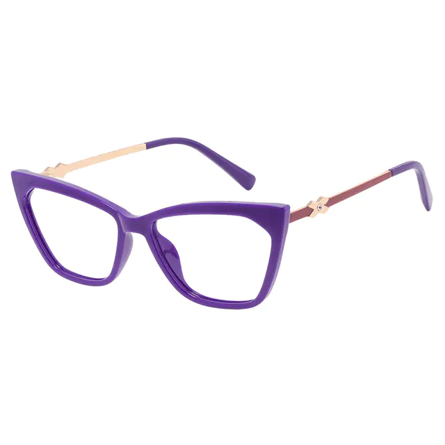 Cat-eye Purple Eyeglasses