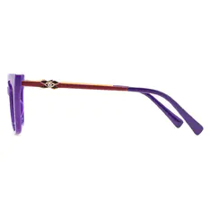 Cat-eye Purple Eyeglasses