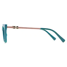 Cat-eye Green Eyeglasses