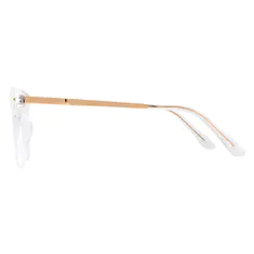 Oval Clear Eyeglasses
