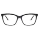 Rectangle Matte Black Eyeglasses