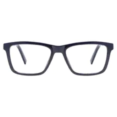 Rectangle Blue Eyeglasses
