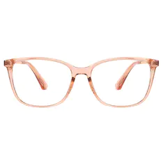 Rectangle Transparent Pink Eyeglasses