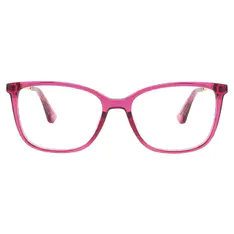 Rectangle Transparent Purple Eyeglasses
