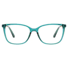 Rectangle Transparent Green Eyeglasses