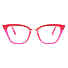 Cat-eye Red/Pink Eyeglasses