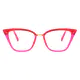 Cat-eye Red/Pink Eyeglasses