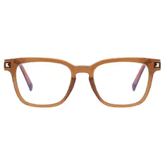 Rectangle Brown Eyeglasses