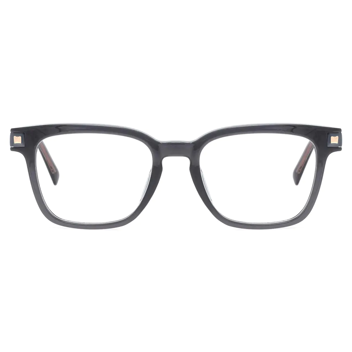 Rectangle Gray Eyeglasses