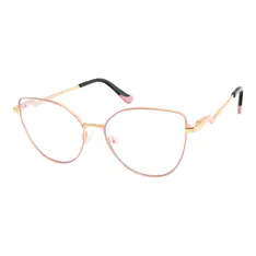 Cat-eye Pink/Gold Eyeglasses