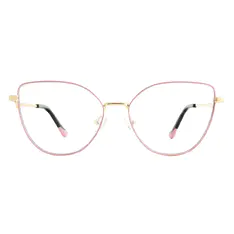 Cat-eye Pink/Gold Eyeglasses