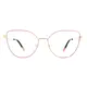 Cat-eye Pink/Gold Eyeglasses