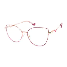 Cat-eye Red/Gold Eyeglasses