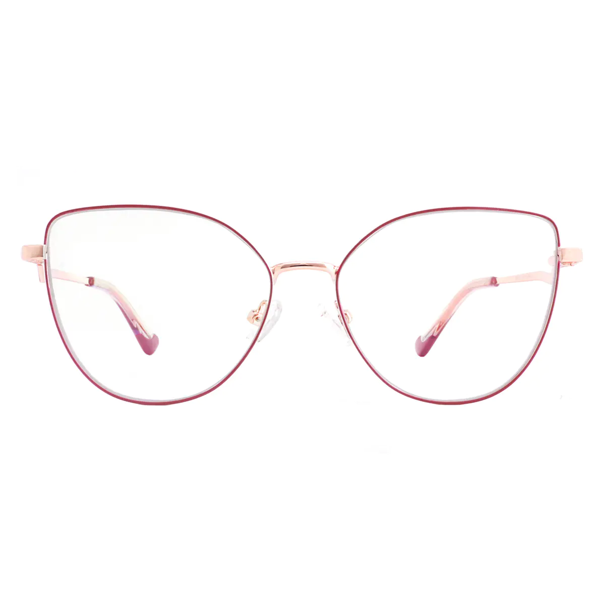 Cat-eye Red/Gold Eyeglasses