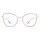 Cat-eye Red/Gold Eyeglasses