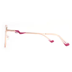 Cat-eye Red/Gold Eyeglasses